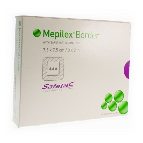 Mepilex border - 7,5 x 7,5 cm - 1 x 5 st