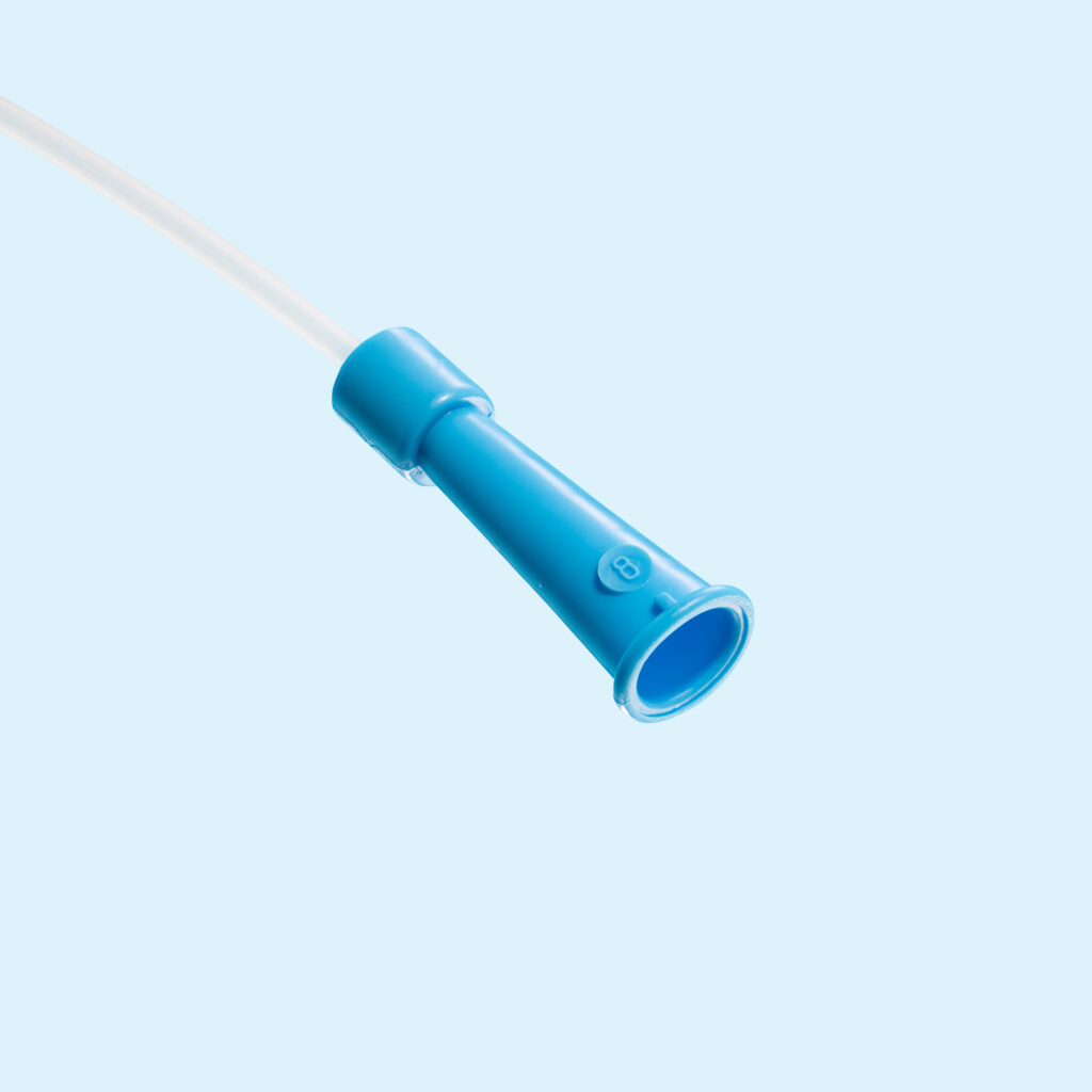 Vrouwensonde PVC - wegwerp - blauw - CH08 - 23 cm - steriel - 1 x 100 st