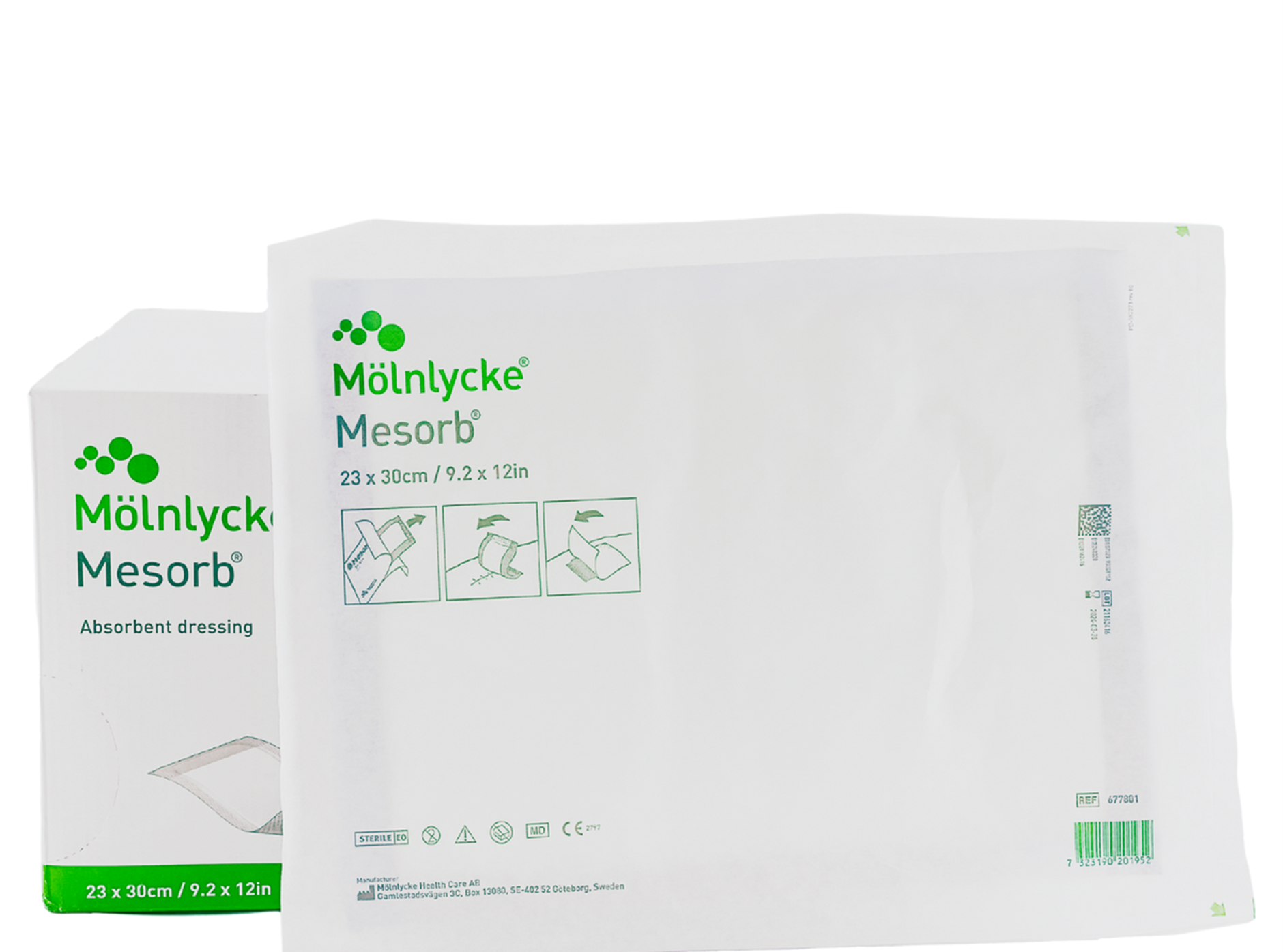 Mesorb - absorberende kompressen - steriel - 23 x 30 cm - 1 x 50 st