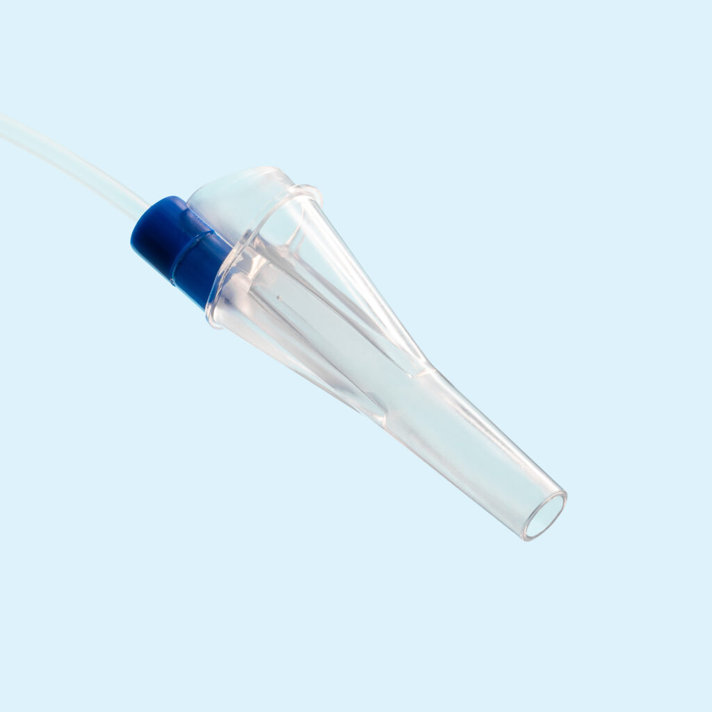 Prestrol aspiratiesonde met finger tip control - blauw - CH08 - 48 cm - 1 x 100 st