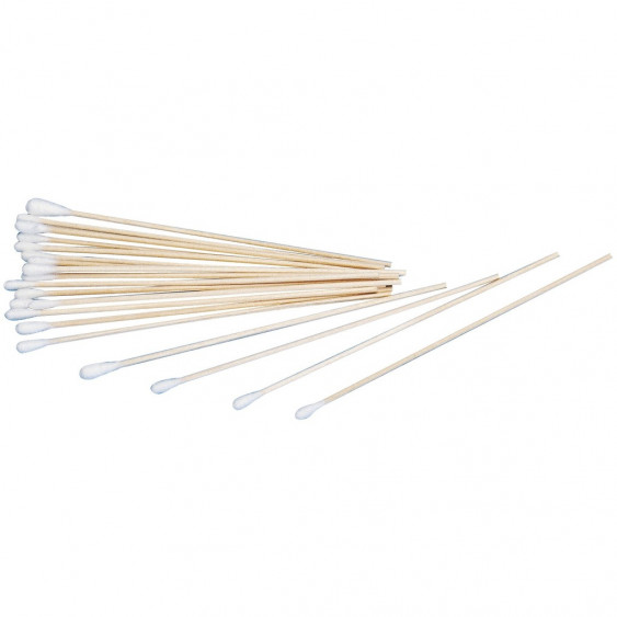 Wattenstaafjes - enkelzijdig - kleine tip - 15 cm - niet-steriel - 1 x 100 st