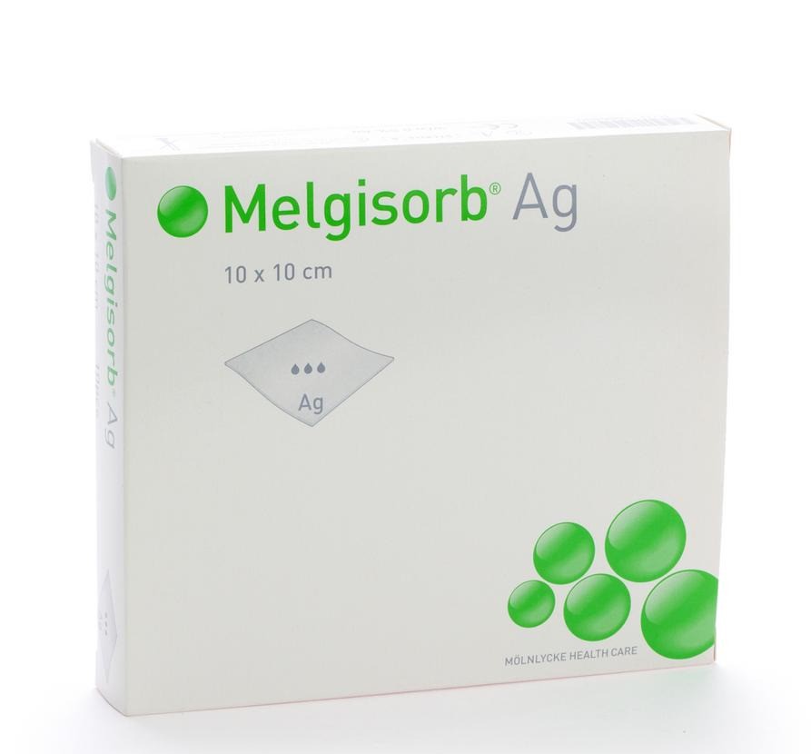 Melgisorb® Plus - alginaatverband - 10 x 10 cm - steriel - 10 st