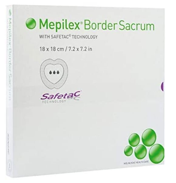 Mepilex border sacrum - 18 x 18 cm - 1 x 5 st