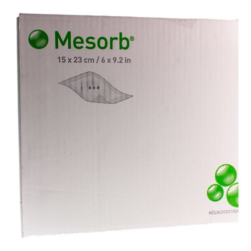 Mesorb - absorberende kompressen - steriel - 15 x 23 cm - 1 x 50 st
