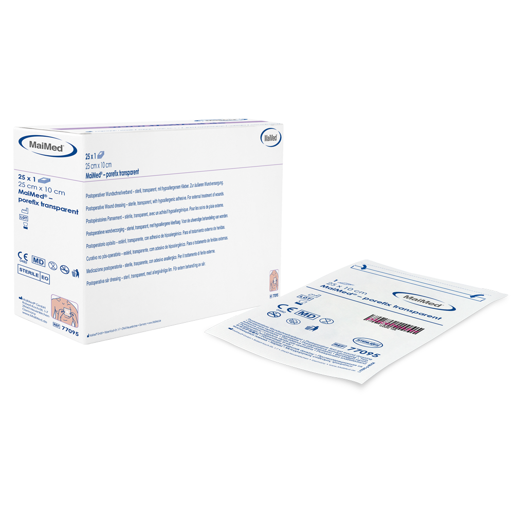 MaiMed-porefix transparent - 25 x 10 cm - 1 x 25 st