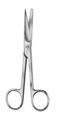 Chirurgische schaar - stomp/scherp - 14,5 cm - 1 st