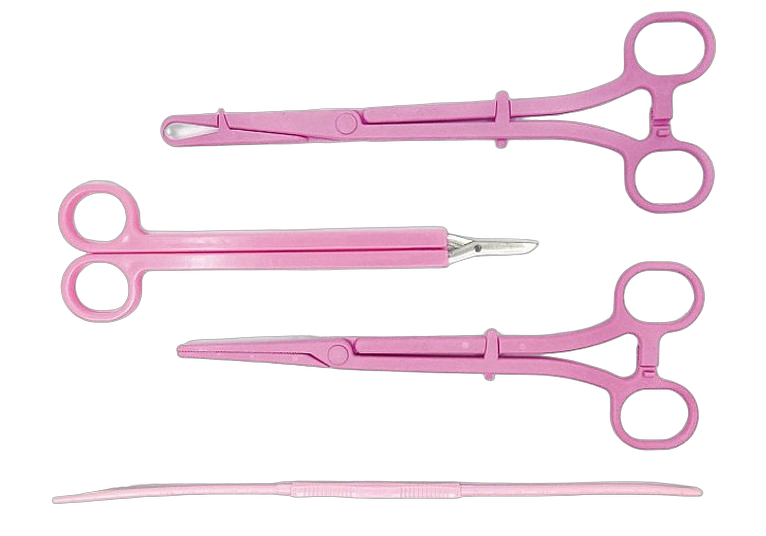 Set voor het plaatsen van een spiraal - plastic - 1 x 10 st