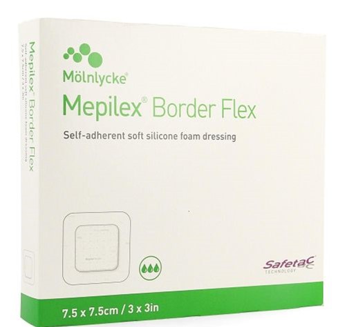 Mepilex® Border Flex - 7,5 cm x 7,5 cm - steriel - 1 x 5 st