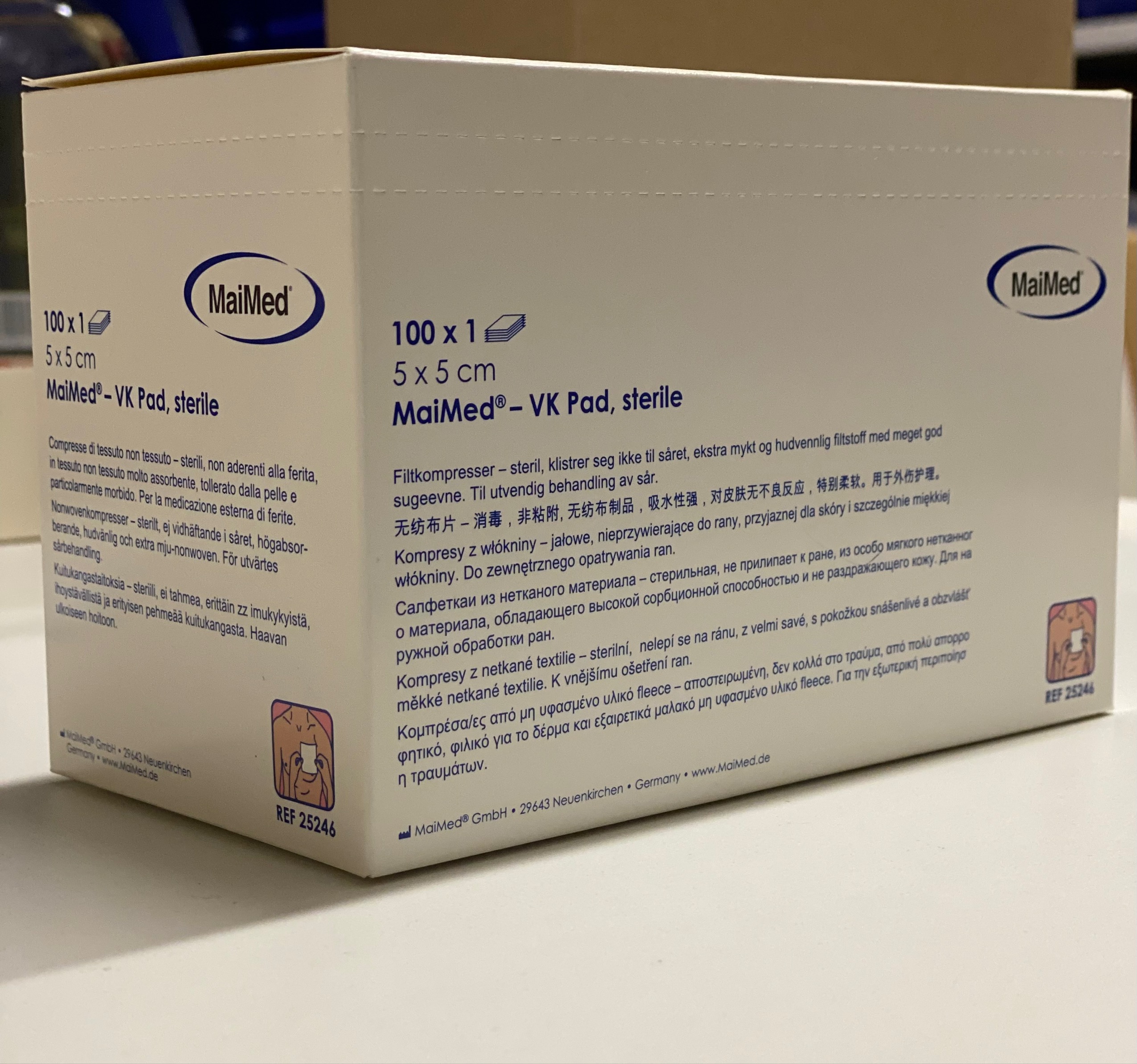 VK Pad - niet inklevende kompressen - steriel - 5 x 5 cm - 1 x 100 st